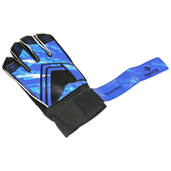 Перчатки вратарские INGAME Qauntro IQ-102 черно-синие р.10