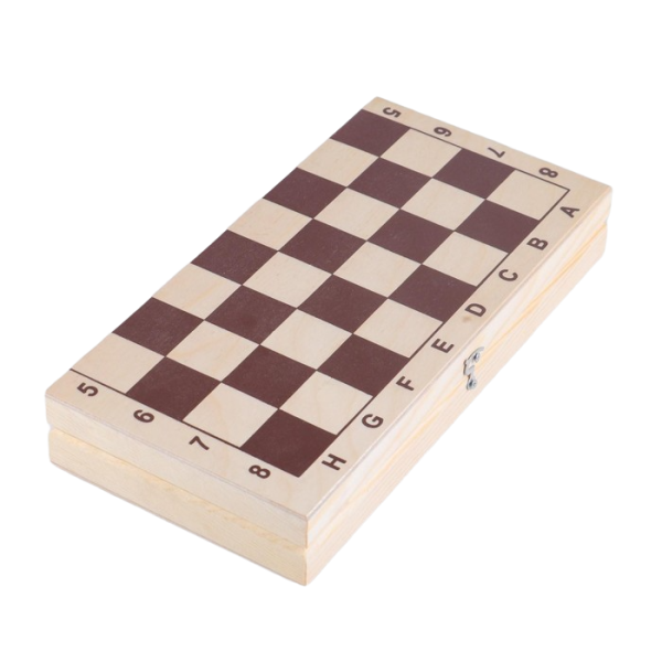 Игра настольная 3 в 1 29х29см (шахматы, шашки, нарды)  (3814992)