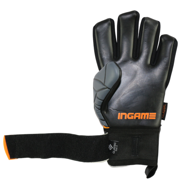 Перчатки вратарские INGAME CLASSIC черный/оранжевый, р.8