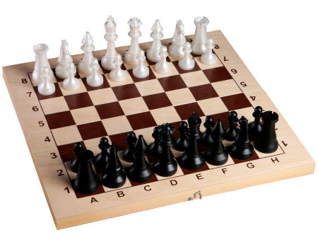 Фигуры шахматные гроссмейстерские пластиковые (король h10.5 см, пешка h5 см) 3877947