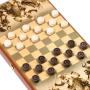 Игра настольная НАРДЫ КРЕСТОНОСЦЫ 40х40см, с полем для игры в шашки (1300787)