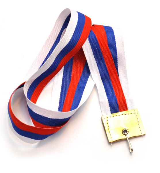 Медаль "Баскетбол" с лентой большая. Диаметр 6,5 см, длина ленты 46 см