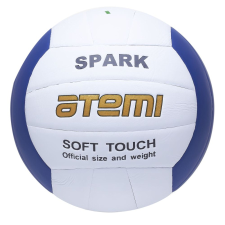 Мяч в/б ATEMI SPARK, синт. кожа Microfiber, бел/гол