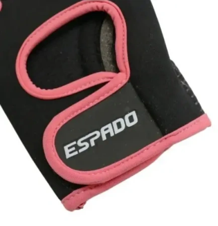 Перчатки для фитнеса ESPADO ESD001, черный/розовый, р. S