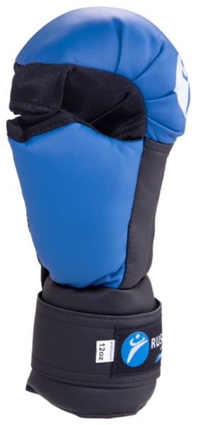 Перчатки для рукопашного боя RUSCOsport, к/з, синие Oz 2