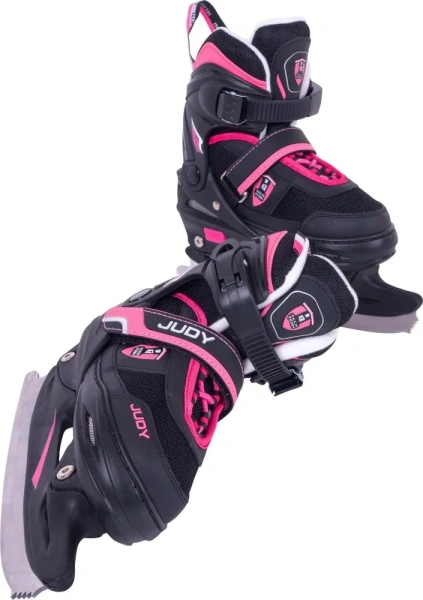 Коньки раздвижные TECH TEAM JUDY р.35-38  black/pink