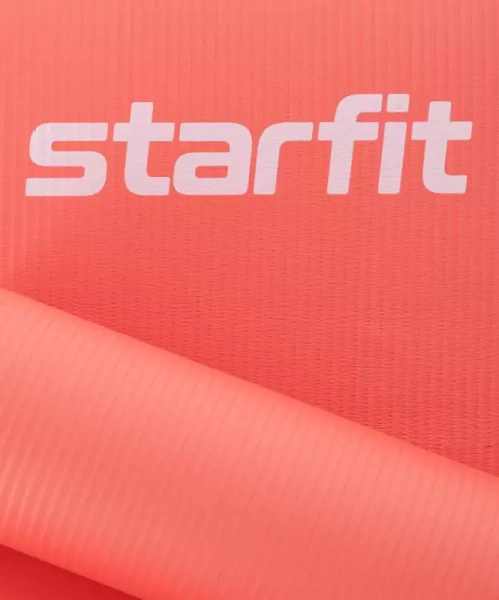 Коврик для йоги и фитнеса STARFIT FM-301 NBR (183х61х1,5 см) коралловый