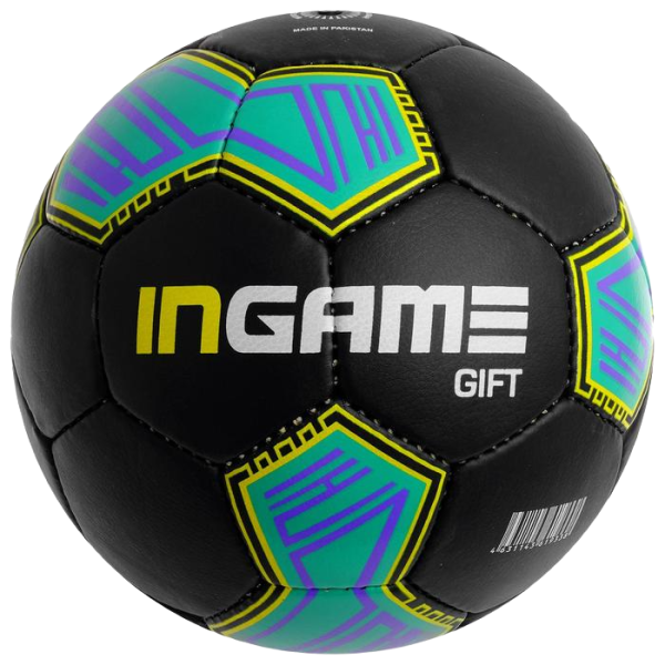 Мяч ф/б INGAME GIFT черный/синий/желтый р.5