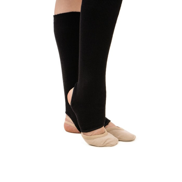 Гетры для худ. гимнастики SIMA  №5, без носка и пятки, 30см . Цвет: черный (3405917)