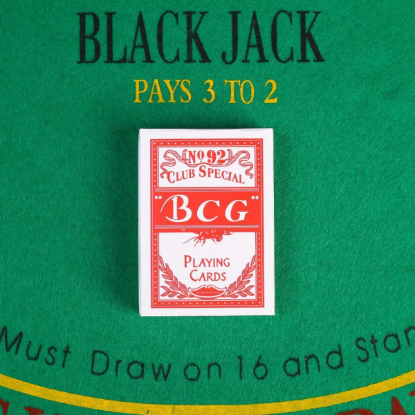 Карты игральные BCG - 92, 54 шт, красная рубашка(4370564)