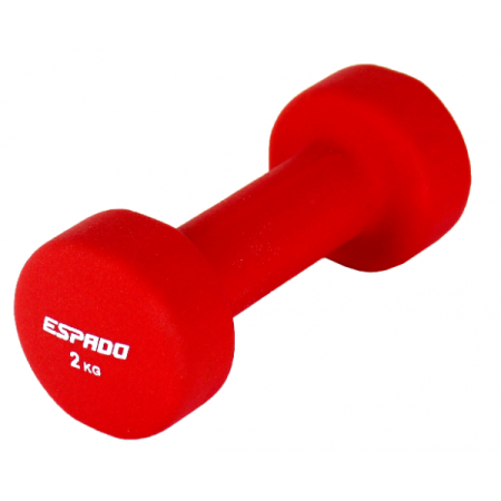 Гантель для фитнеса ESPADO ES1115, 2 кг, черный, неопрен