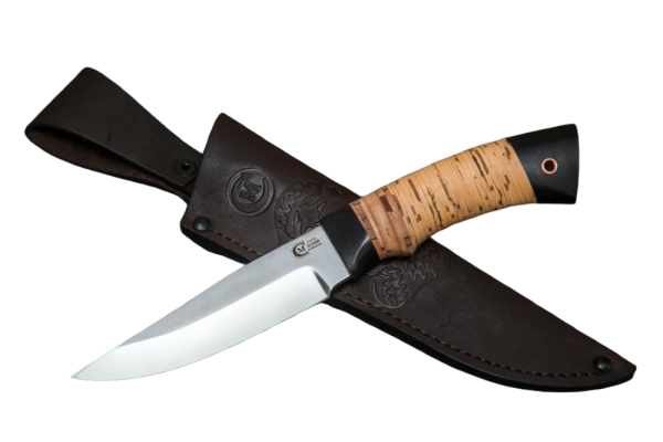 Нож туристический Коршун, сталь Х12МФ, рукоять венге, береста