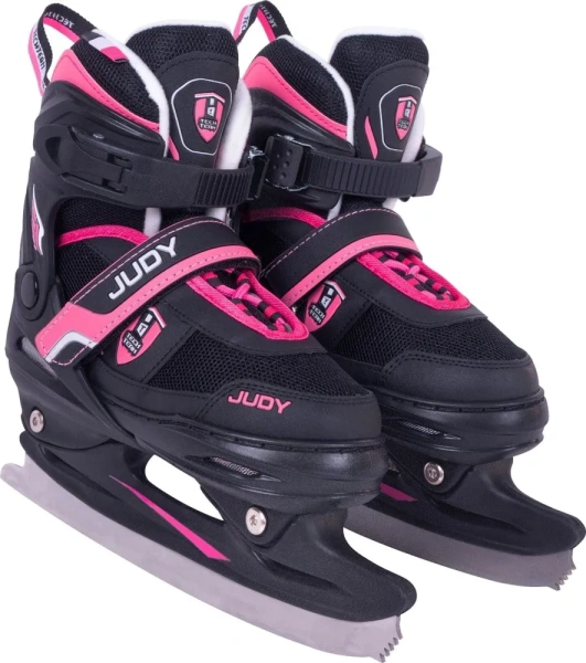 Коньки раздвижные TECH TEAM JUDY р.39-42  black/pink