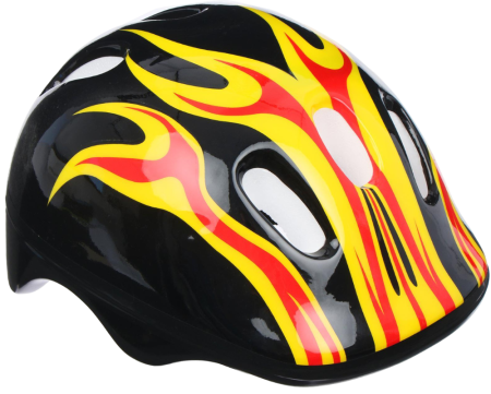 Шлем защитный ONLYTOP OT-H6  детский, обхват 52-54 см, цвет черный (634905)