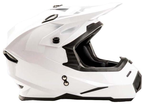 Шлем мото кроссовый HIZER J6801 #2 (L) white (13531)