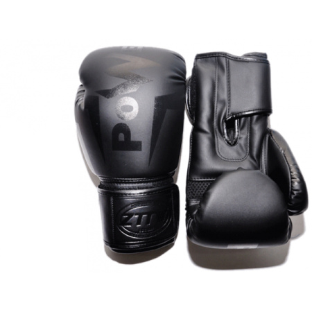 Перчатки боксерские ZTTY Q116, р-р 8 OZ, цв. черный