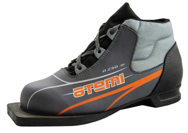 Ботинки лыжные 75мм ATEMI А230 Jr grey р.33