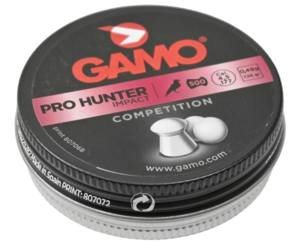 Пули пневматические GAMO Pro-Hunter 4,5 мм 0,49 грамма (250 шт.)