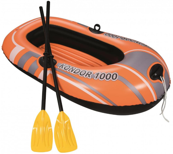 Лодка BESTWAY 61078  KONDOR 1000, комплект: весла пластик
