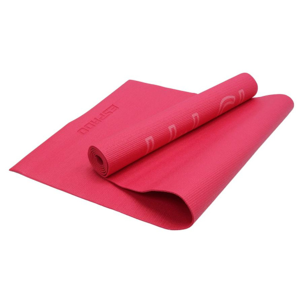 Коврик для йоги ESPADO ES2124-2 (173х61х0,3) розовый, фуксия принт