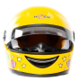 Шлем мото интеграл HIZER 105 детский, цв. желтый, р.S (5517)