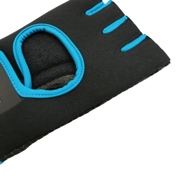 Перчатки для фитнеса ESPADO ESD001, черный/голубой, р. XS