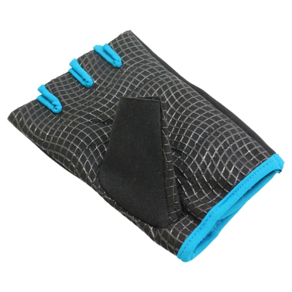 Перчатки для фитнеса ESPADO ESD001, черный/голубой, р. XS