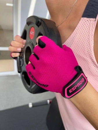 Перчатки для фитнеса ESPADO ESD004, розовый, р. XS