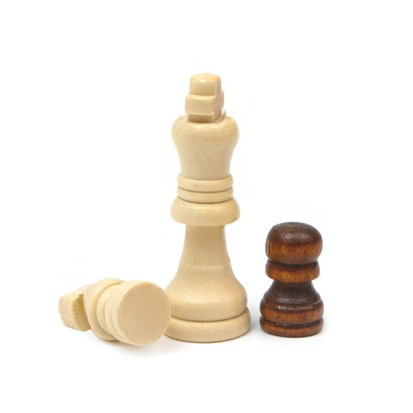 Игра настольная 3 в 1 "Узоры" (шашки, шахматы, нарды) 30х30 см (1267615)