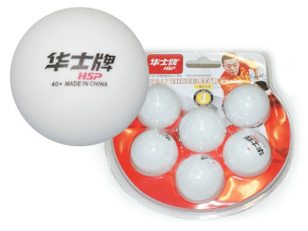 Мячи для н/т SPRINTER НР042 1* HSP р.40мм, 6шт/уп