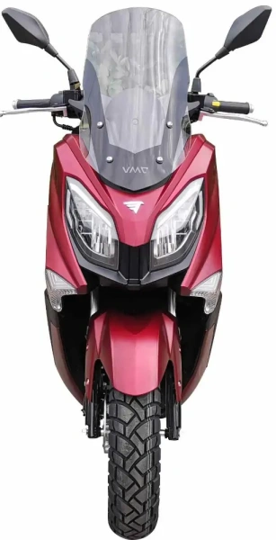 Скутер VENTO MAX 200 матовый красный/матовый черный (ЭПТС)(бесключевой доступ)