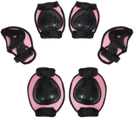 Защита роликовая ONLYTOP OT-2015, р. S, цвет розовый (134223)