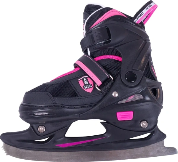 Коньки раздвижные TECH TEAM JUDY р.39-42  black/pink