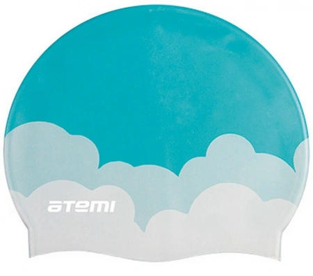 Шапочка для плавания ATEMI PSC413 силикон (облака)