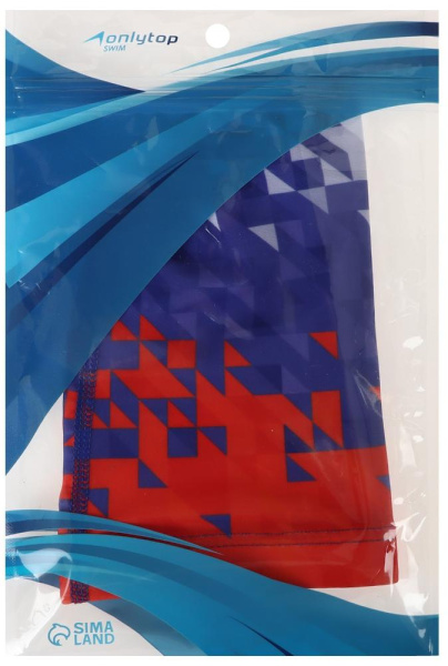 Шапочка для плавания ONLYTOP Swim взрослая, текстиль, (2388949)