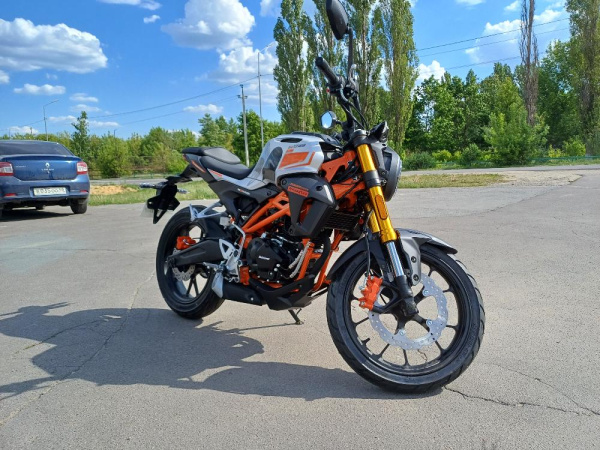 Мотоцикл Motoland 501 (172FMM-5/PR250) оранжевый/серый *2