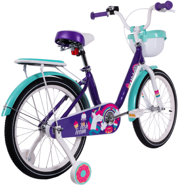 Велосипед TECH TEAM 14" MELODY (1ск.) фиолетовый