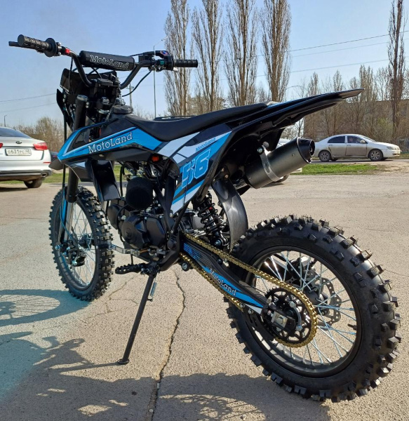 Питбайк  Motoland GF125 E синий/чёрный *4