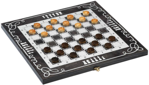 Игра настольная 2в1  (шахматы, шашки, доска 40х40 см) (7829491)